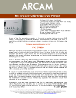 Arcam DV-139 - Owners Manual 